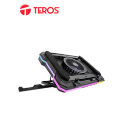 Cooler TEROS TE-7133N RGB, compatible con notebooks de 14" hasta 19"