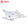 Cooler para notebook TEROS TE-7135N, soporta tablets y notebooks de 9" hasta 16", plateado