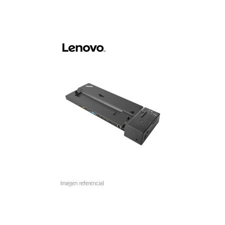 Estación de acoplamiento Lenovo 40AG0090US, VGA / DP / DVI-D/ USB / 3.5MM / LAN.